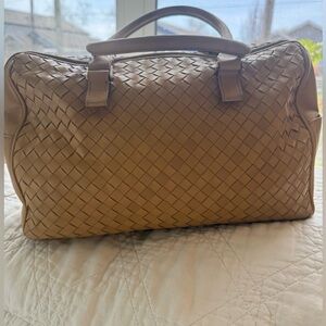 Vintage Bottega Veneta Intrecciato Nappa Leather Doctor Bag, Excellent Condition